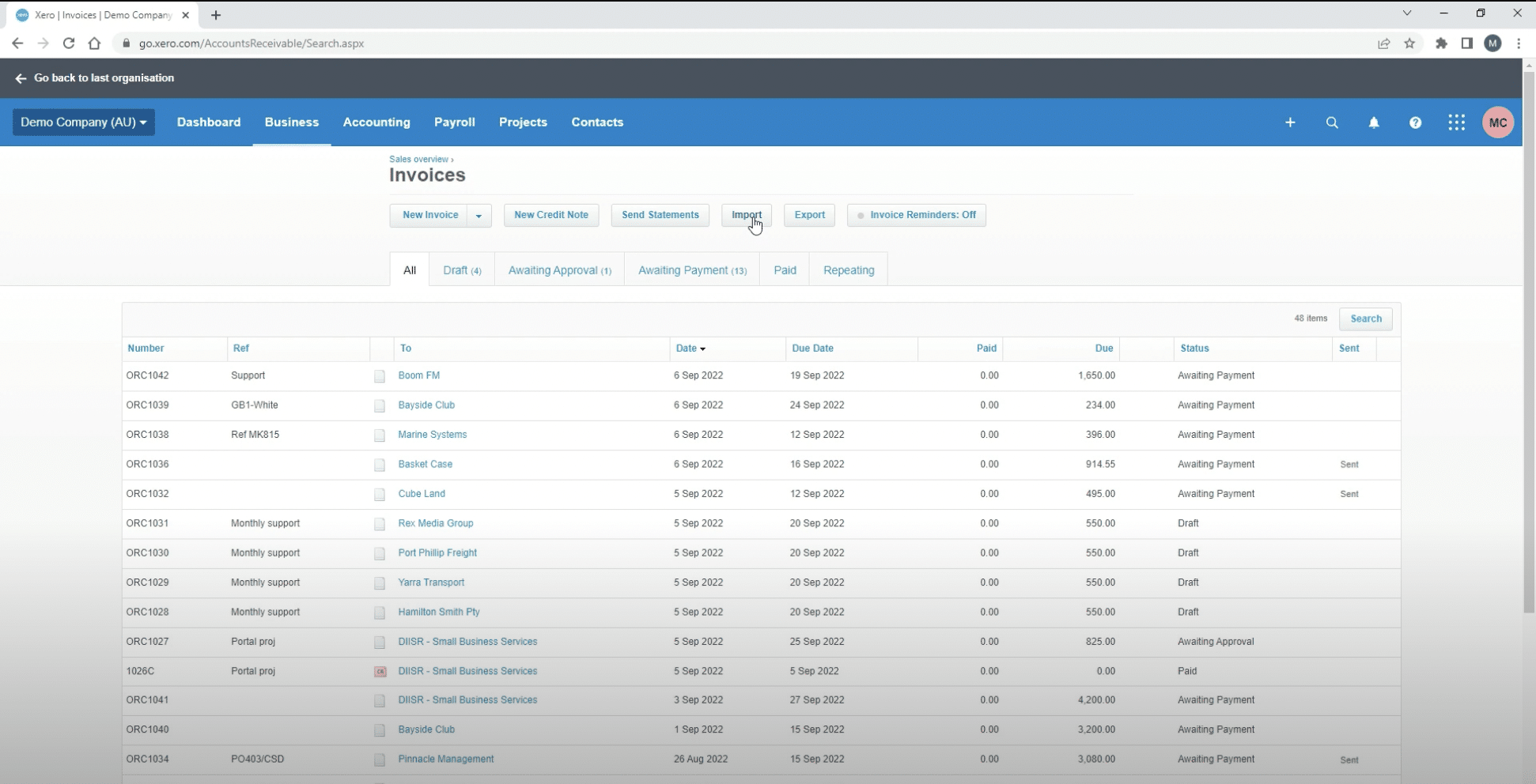 How To Import Invoices Into Xero - DocuClipper