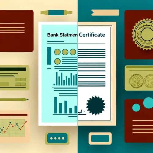 Bank Statement vs Bank certificate