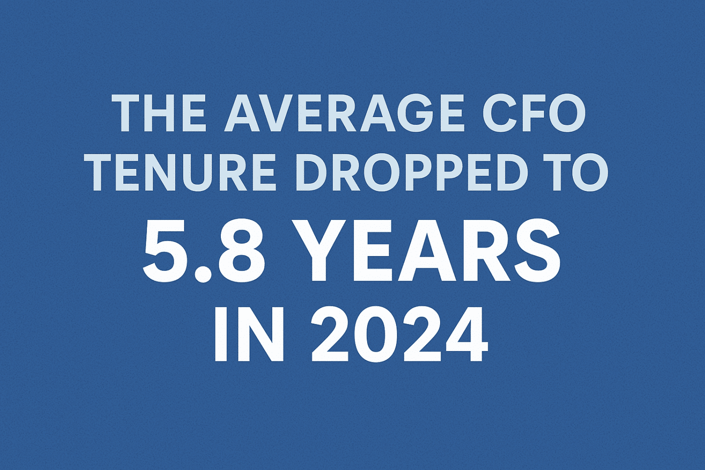 CFO Tenure