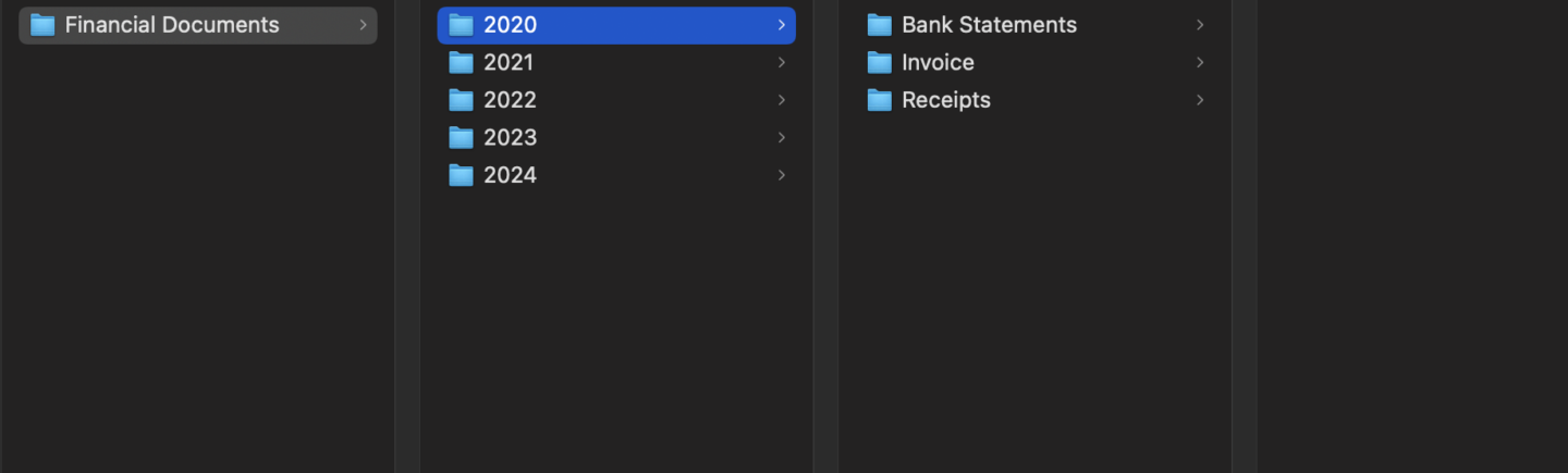 Create Subfolders by Types