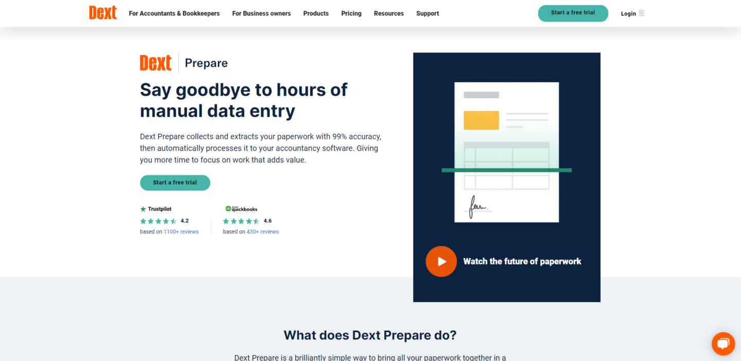 Dext Prepare one of the best docsumo alternatives and competitors