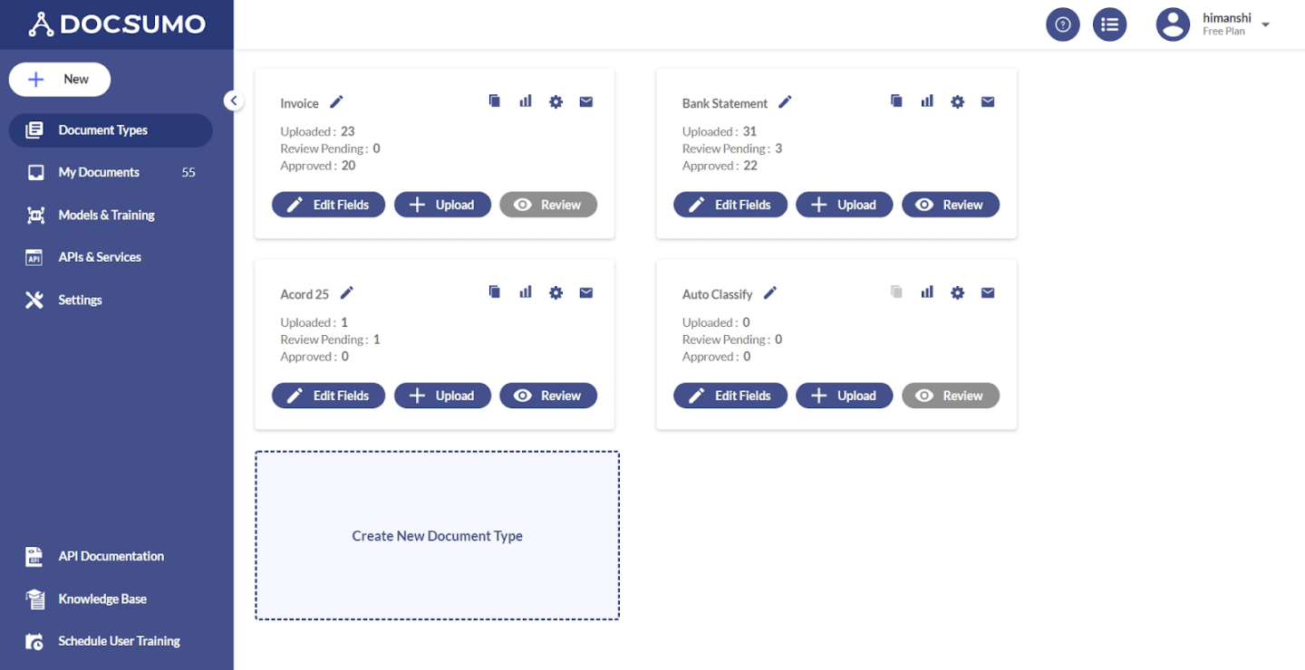 Docsumo OCR Data Capture Software