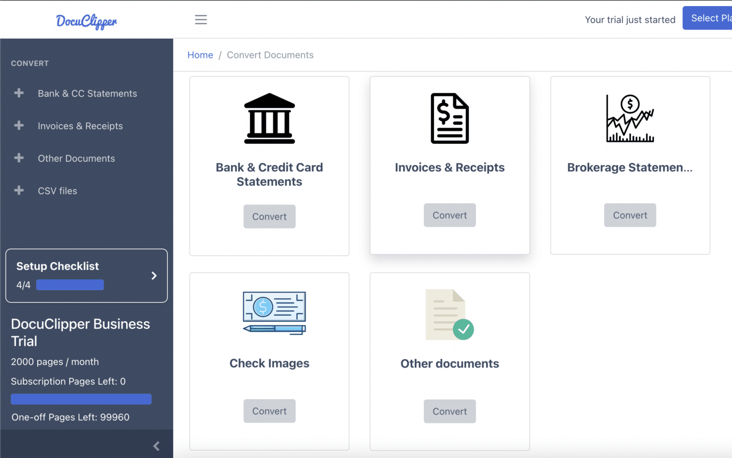 DocuClipper INterface