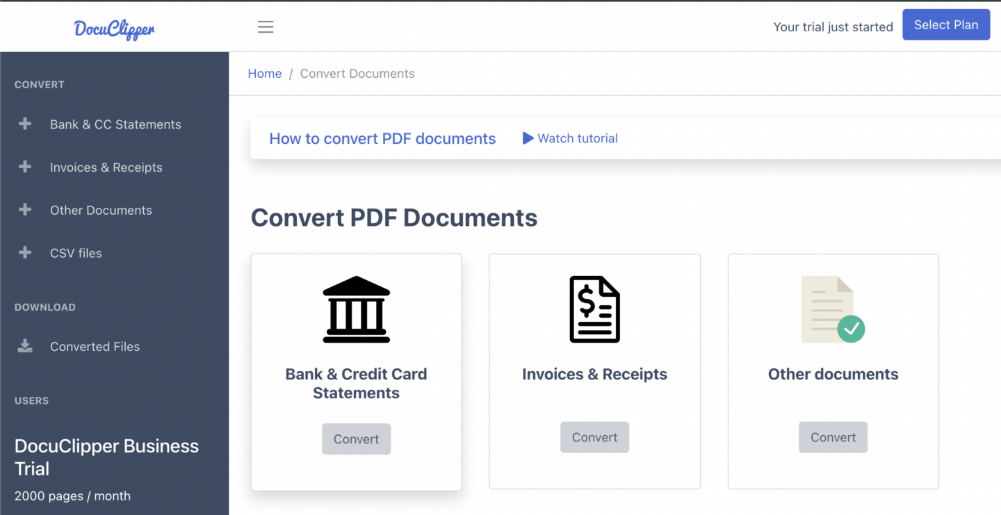 DocuClipper Interface