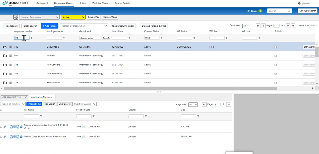 Docuphase Interface Best OCR Software for Accounts Payable