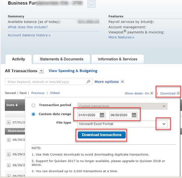 Downloading CSV bank statement from bank