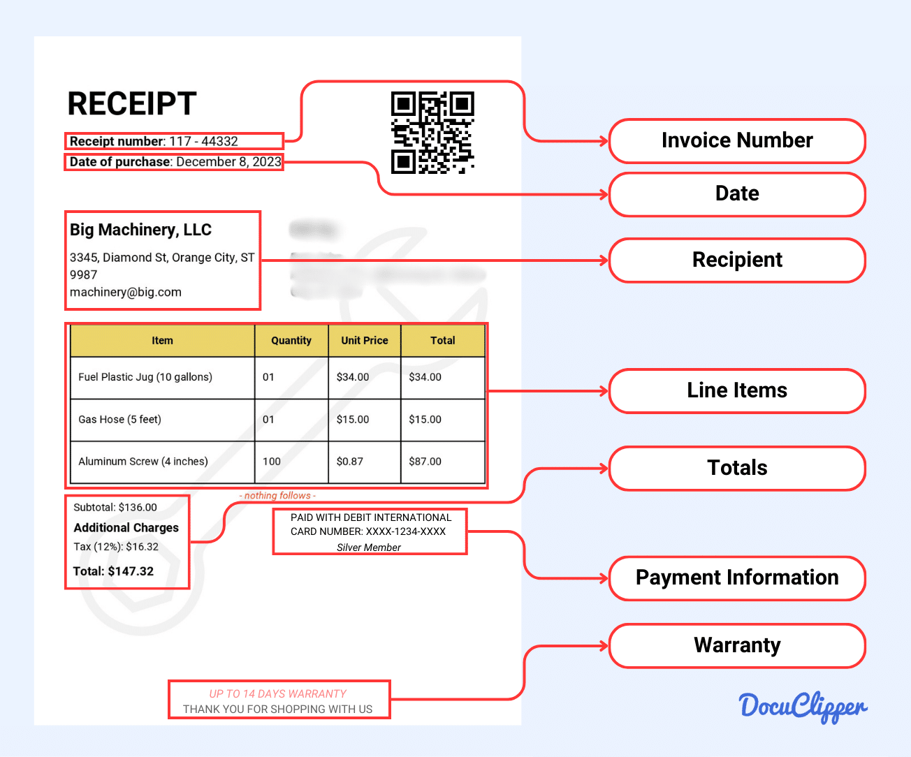 OCR invoice processing intelligent field mapping