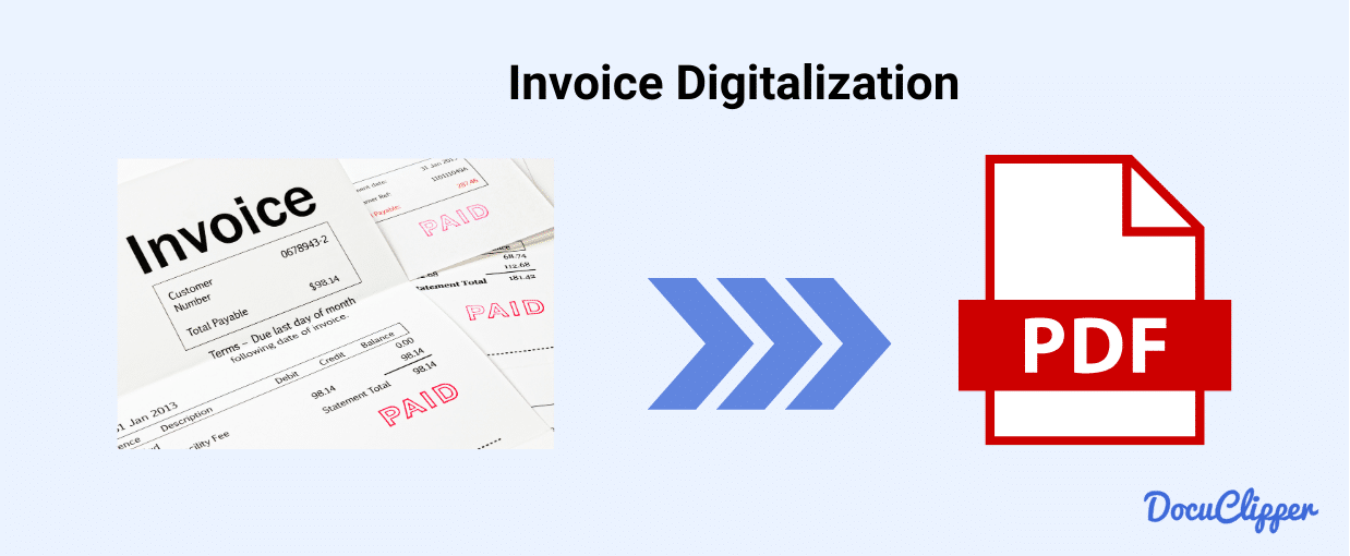 OCR invoice processing digitalization step