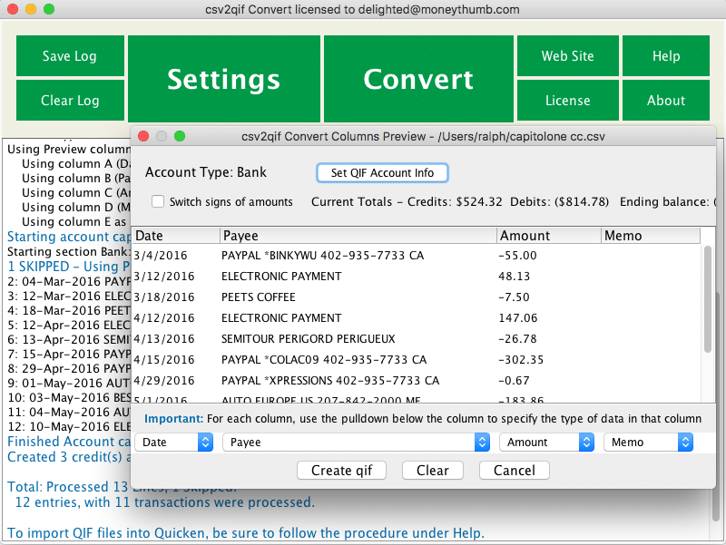 6 Best PDF to QBO Converter in 2025 2 Moneythumb interface PDF TO QBO converter