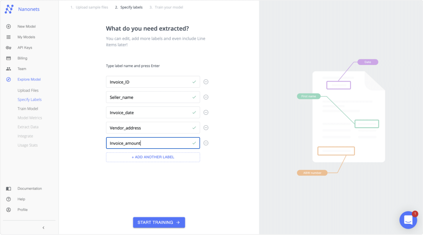 Nanonets Interface