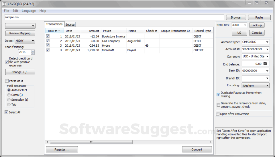 6 Best PDF to QBO Converter in 2025 3 Propersoft interface