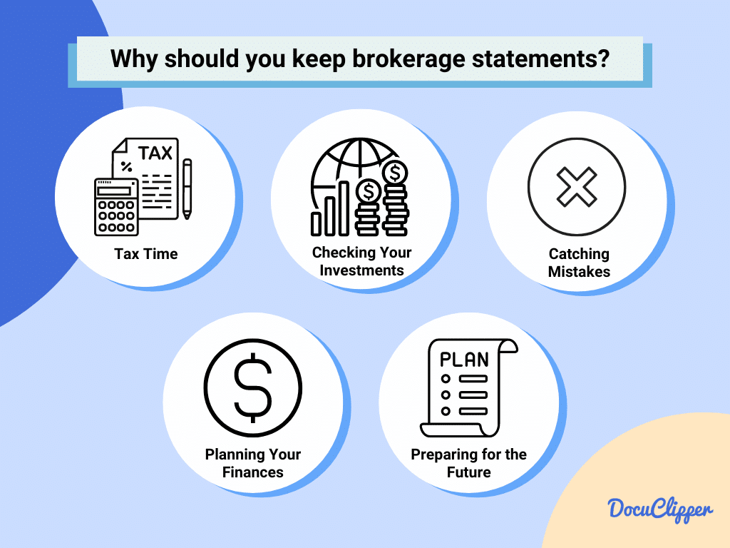 Reasons to keep brokerage statements