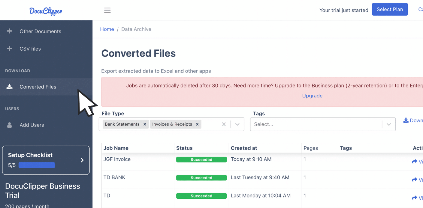 See converted files