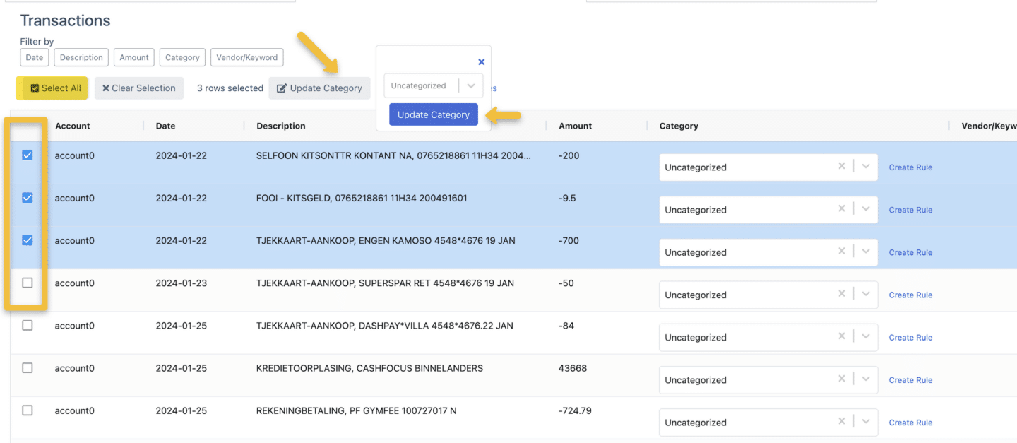Update Category