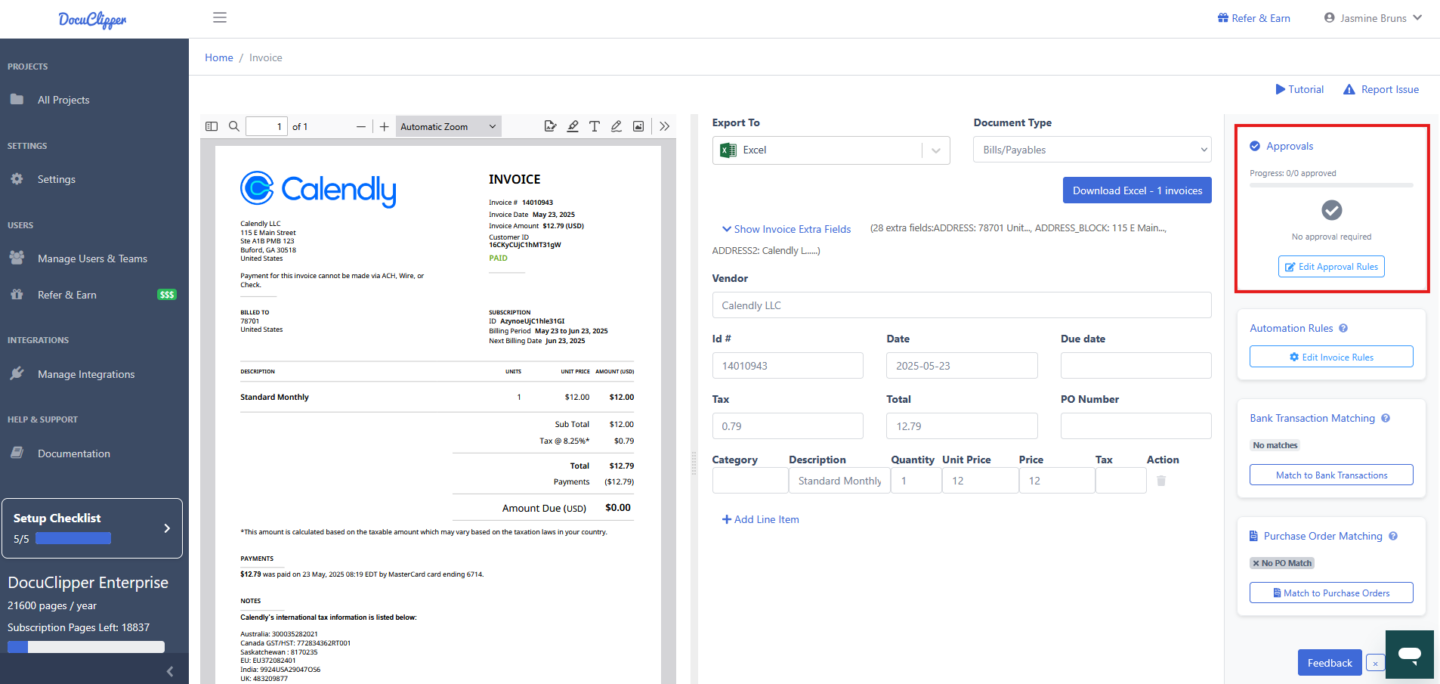 Understanding Invoice Approval Rules 1 approvals