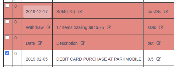 bad transactions