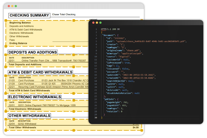 bank statement api