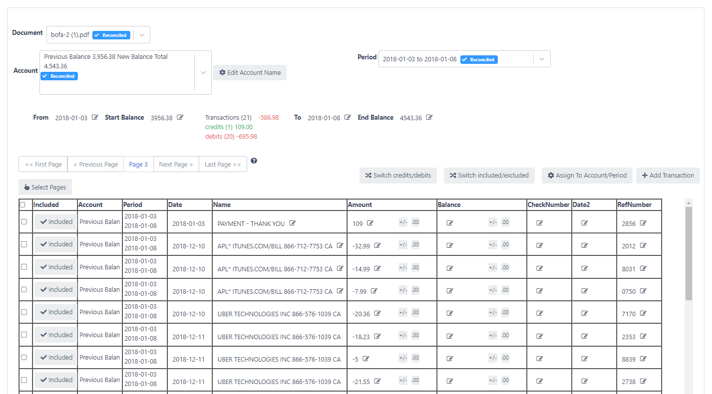 bank statement conversion with docuclipper for import bank transctions into qb desktop