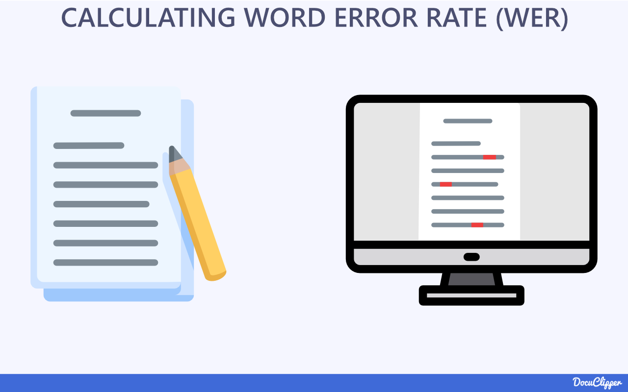 calculating word error rate wer