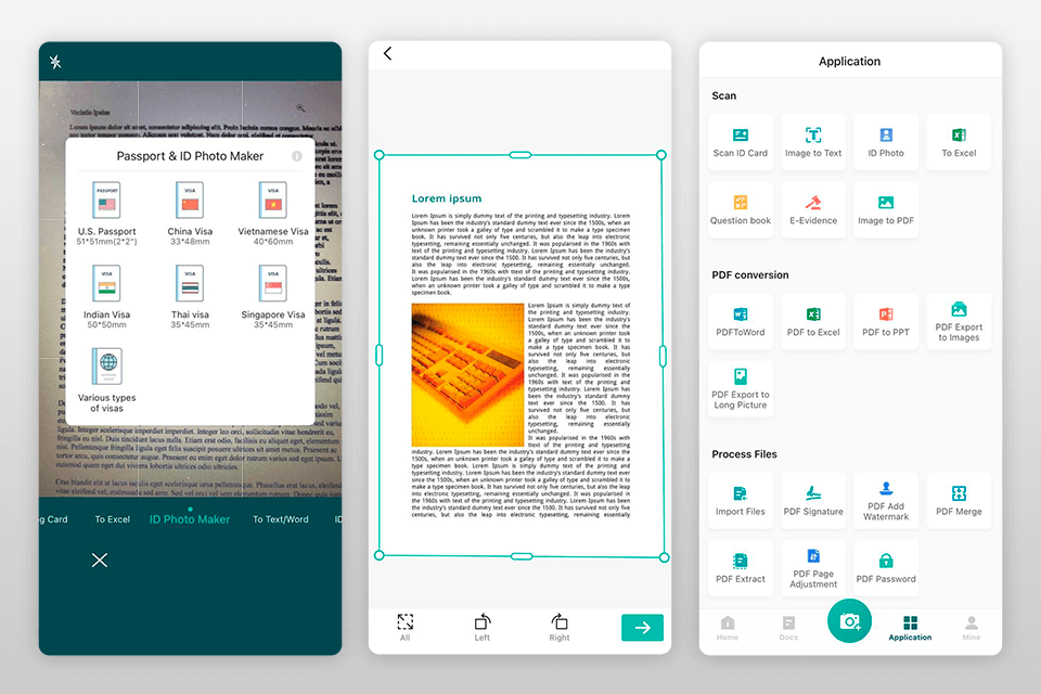 cam scanner interface