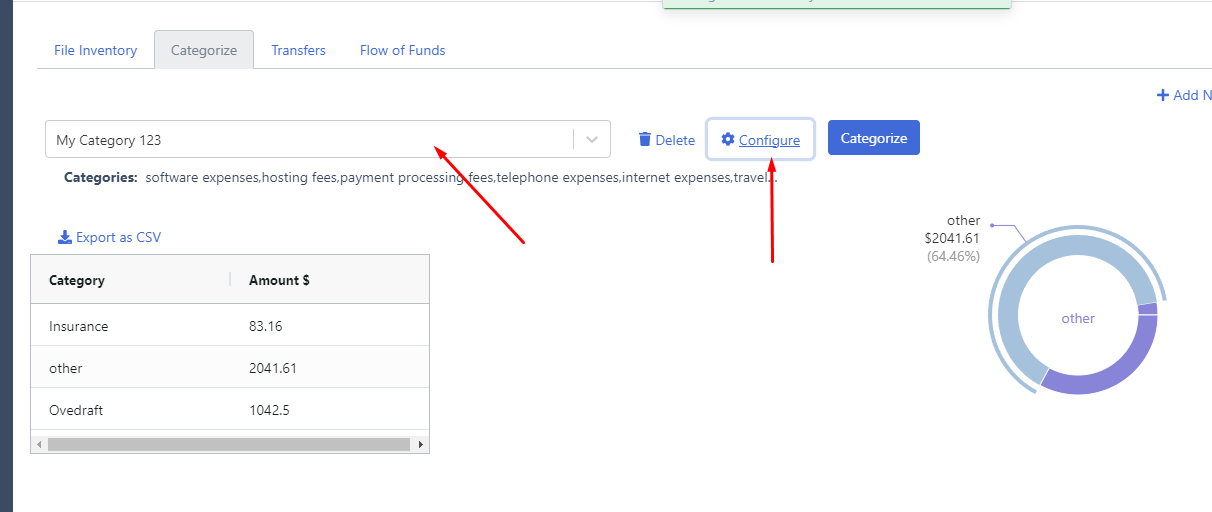 Uploading Vendor Categorization CSV Files 7 configure transaction categorization docuclipper