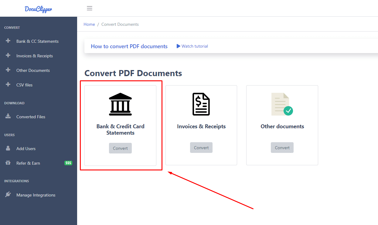 convert bank and credit card statements to excel or csv docuclipper 1