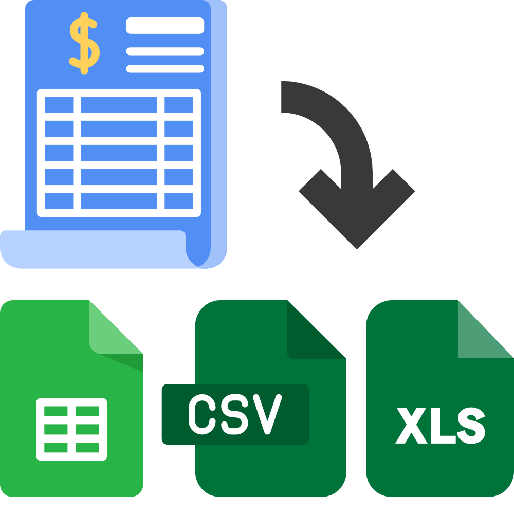 convert bank statements to excel csv