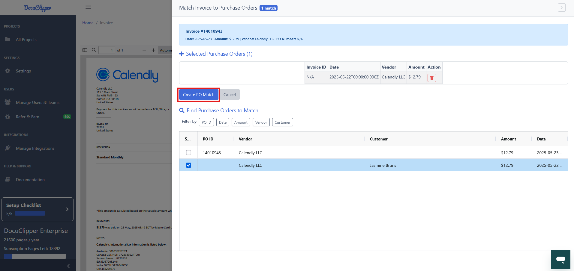 Invoice To Purchase Order Matching Guide - DocuClipper