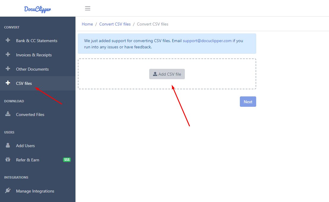 csv to qbo bank statement converting