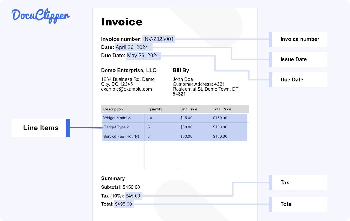 docuclipper invoice ocr software highest accuracy