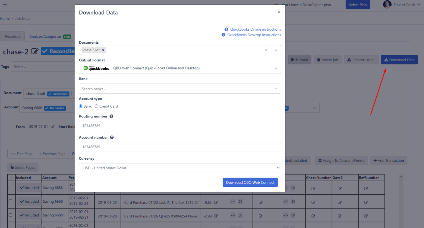 How to Convert PDF to QBO Format Easily & Automatically 5 downloading converted pdf to qbo file