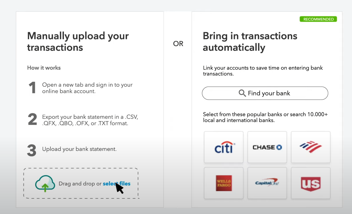 How to Manually Import Bank Transactions Into QuickBooks Online 11 drag and drop bank transactions from your pc into qb online
