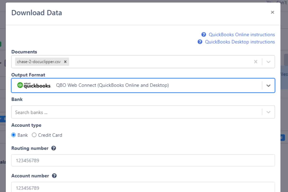 fast and accuracte conversions with csv to qbo converter docuclipper