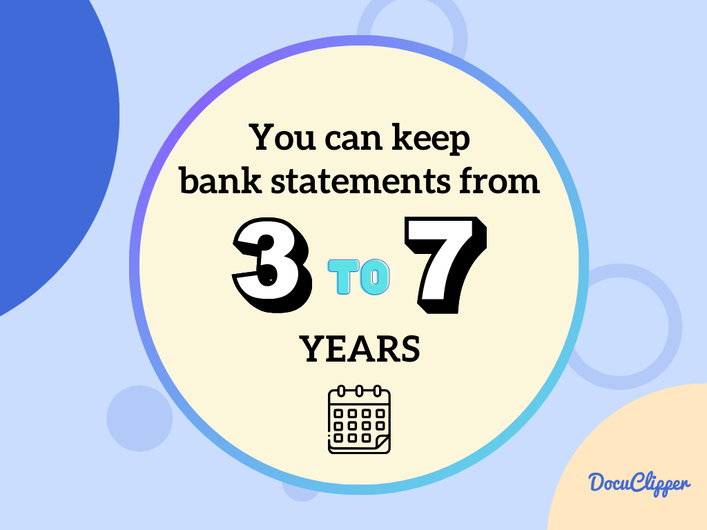 how long to keep bank statements