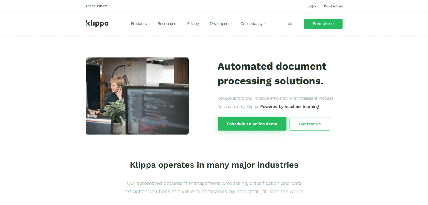 klippa best data entry accounting software