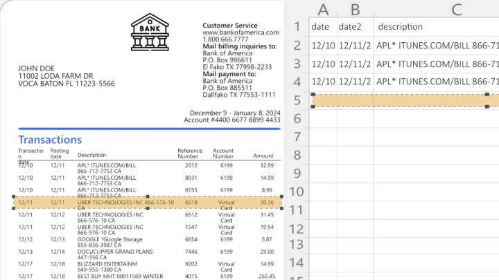 ocr bank statement technology