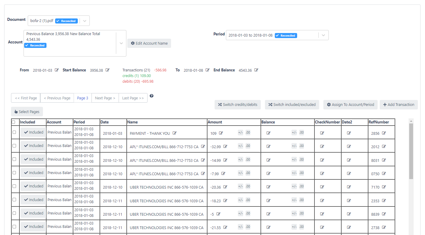 pdf credit card statement conversion for importing it into quickbooks desktop