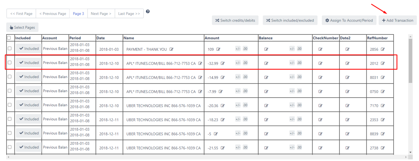 reviewing and updating bank transactions before importing into quickbooks online