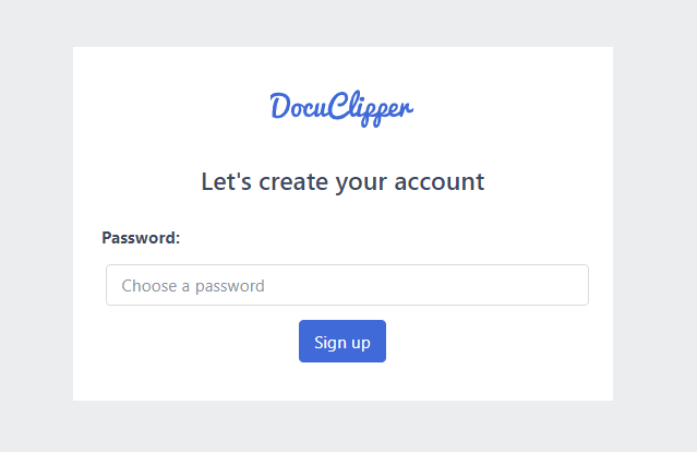 step 5 setting new password for new user